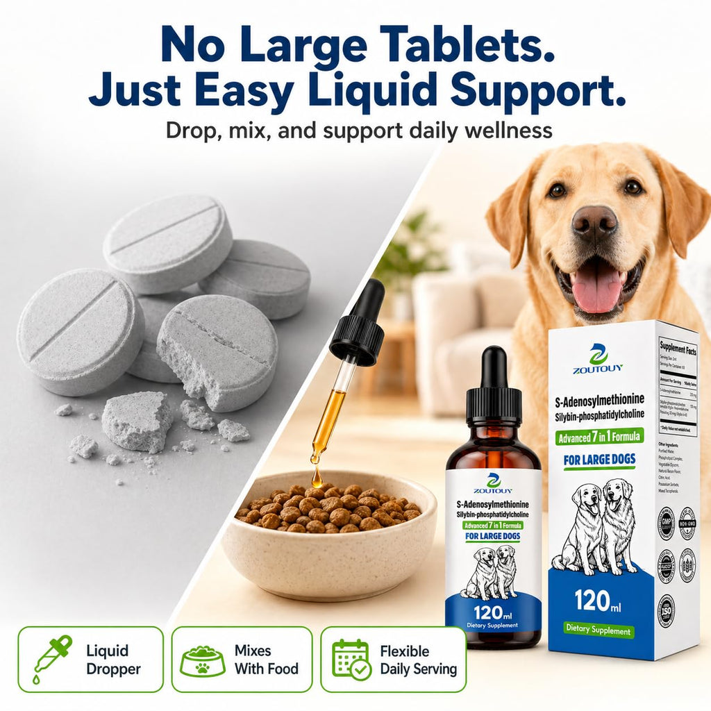 Dog Liver Supplement with Silybin, Milk Thistle, 120ml Q596