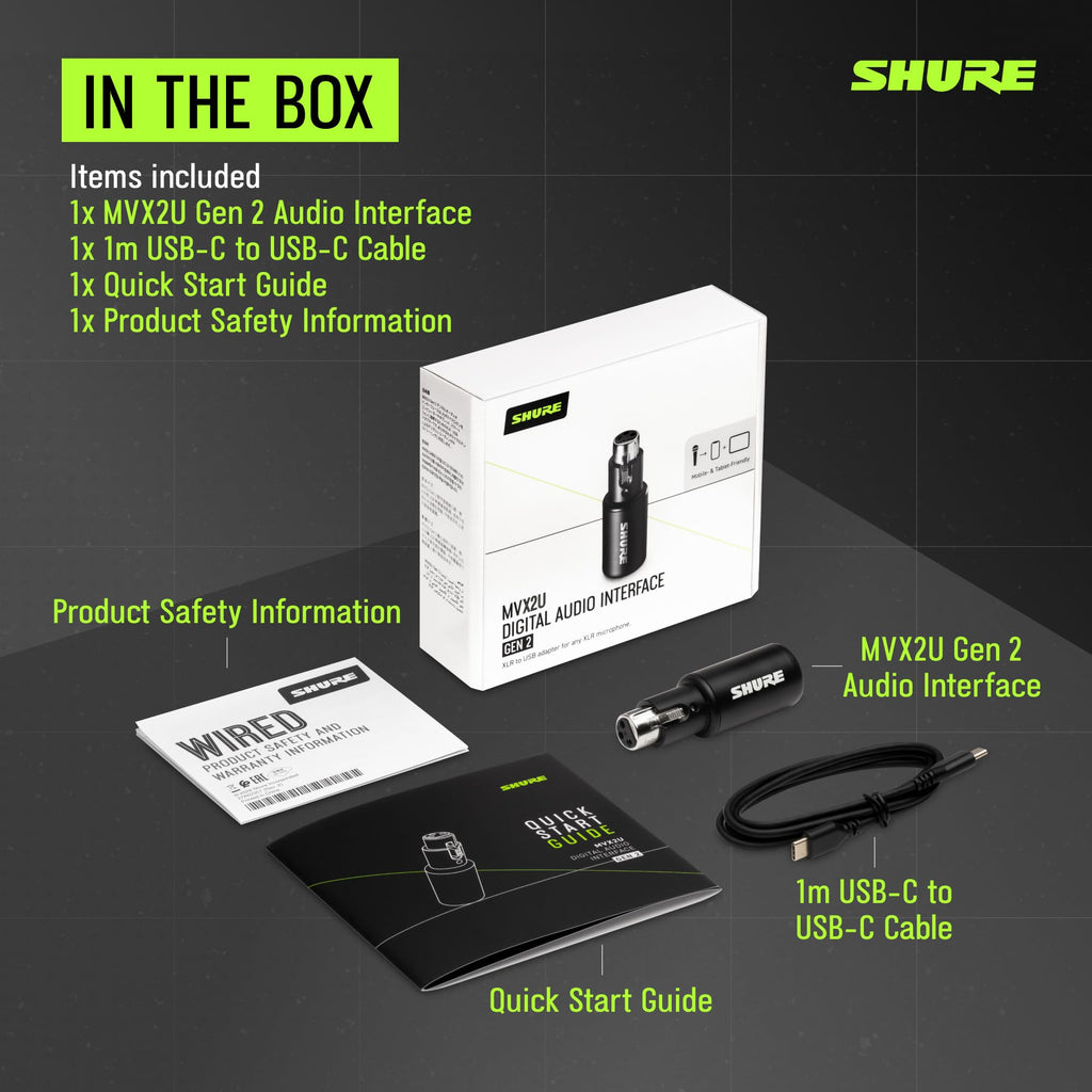 XLR-to-USB-C Audio Interface S365905