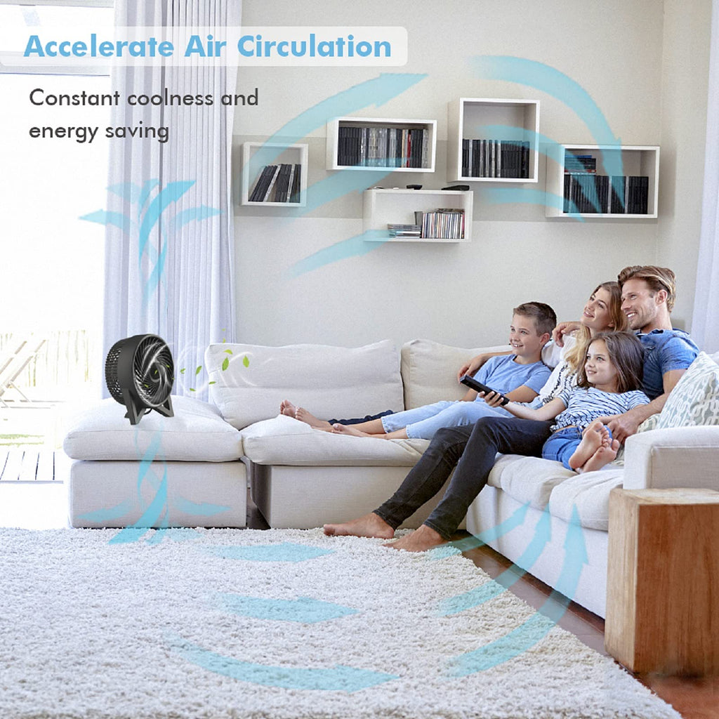 8 Inch Portable Quiet Desk Fan with 2 Speeds, Black T335660
