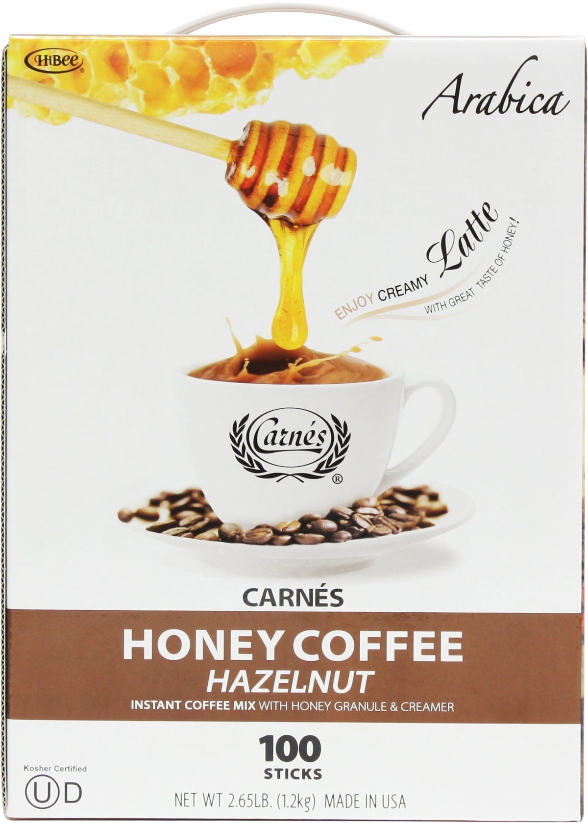 Hazelnut Instant Coffee With Honey, 2.65 Pounds Z35237