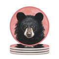Black Bear Coasters Set of 4 I310