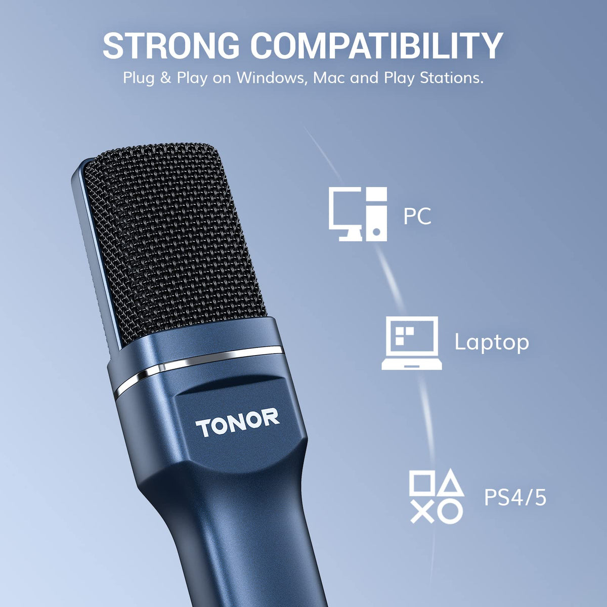 USB Condenser Microphone with Boom Arm X2109