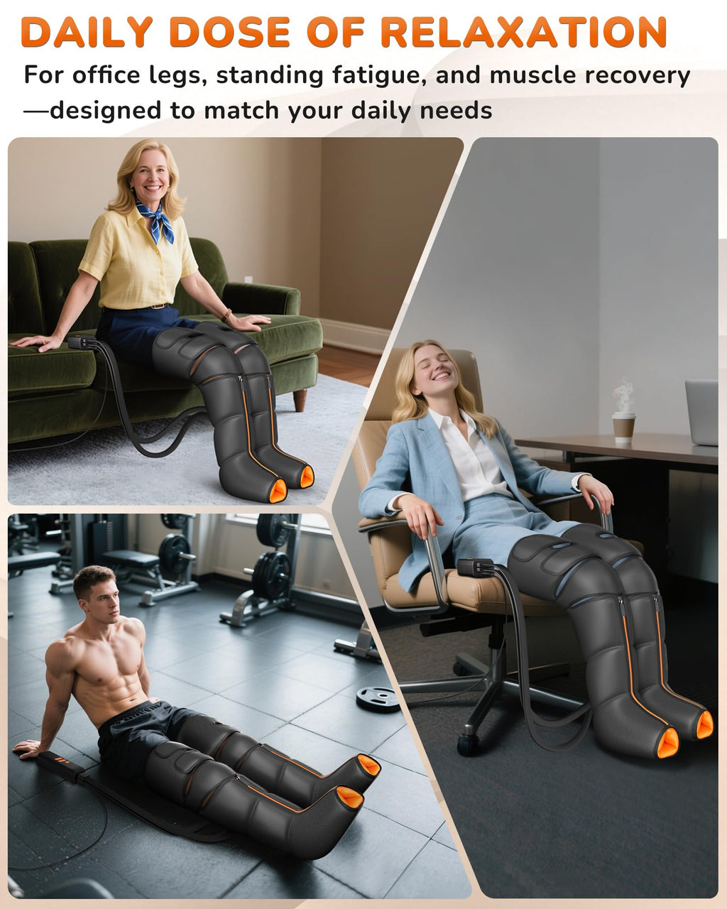 Leg Compression Massager with Heat Y63616