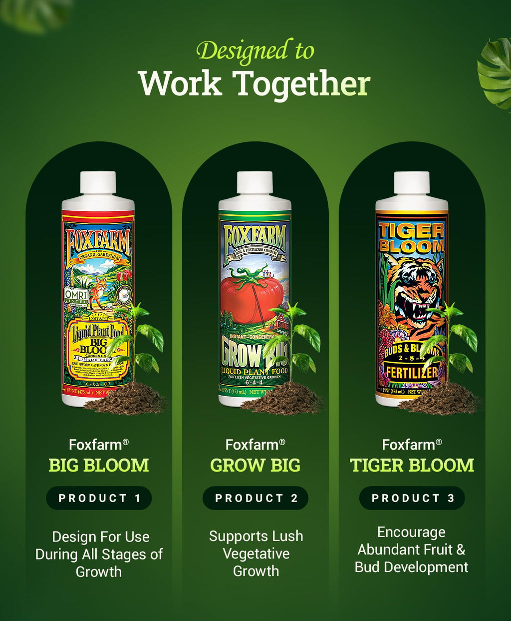 Liquid Fertilizer Trio Pack 3 Pint Bottles J322