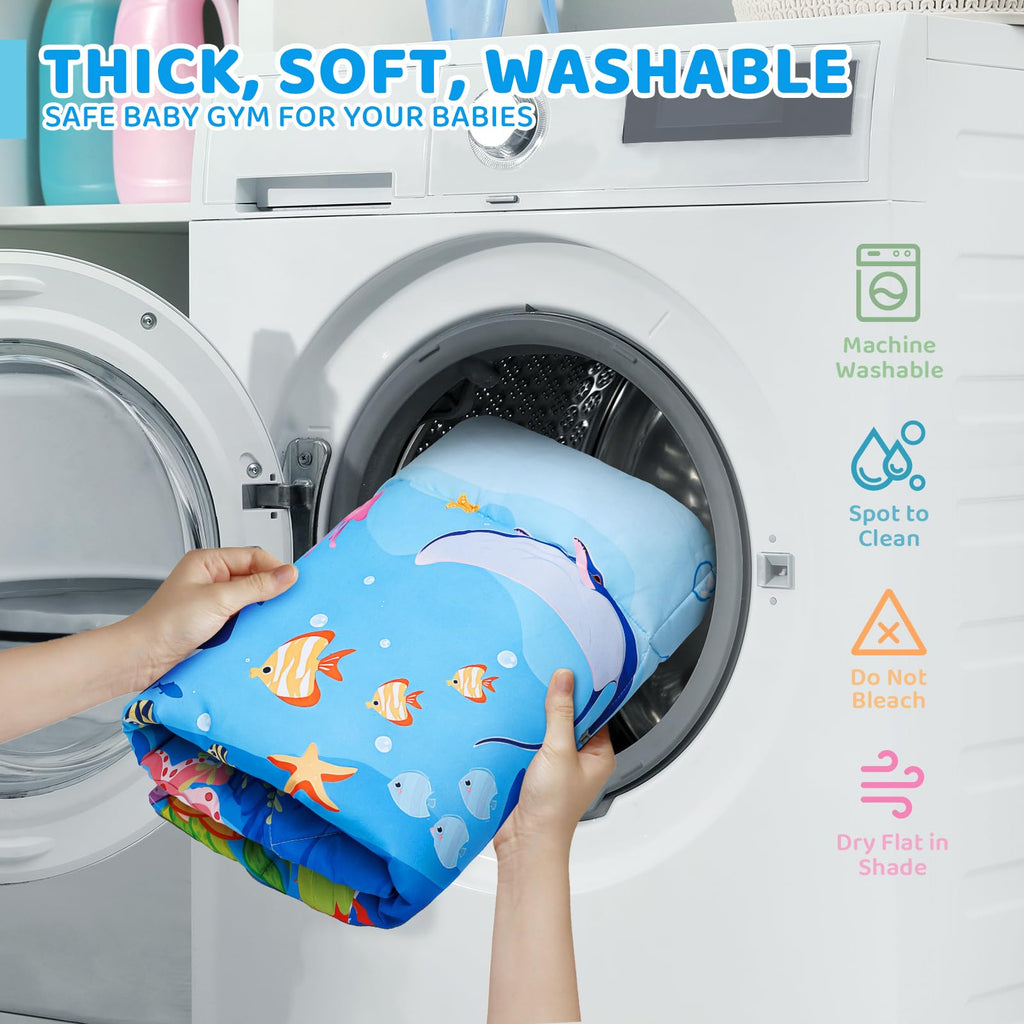 8-in-1 Washable Baby Gym Play Mat & Ball Pit H78518