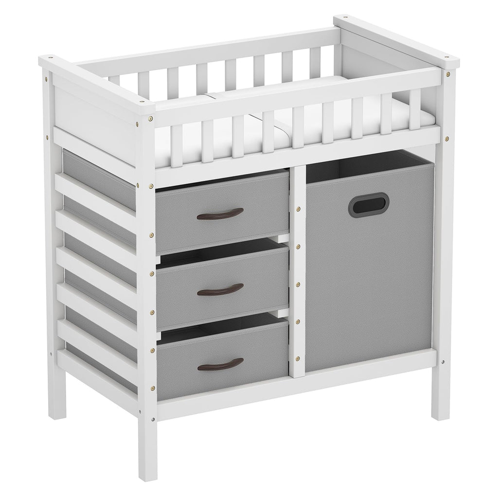 Wooden Baby Changing Table with 3 Storage Drawers O52177