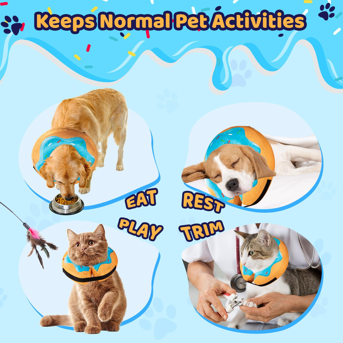 Inflatable Soft Dog Recovery Collar P86775