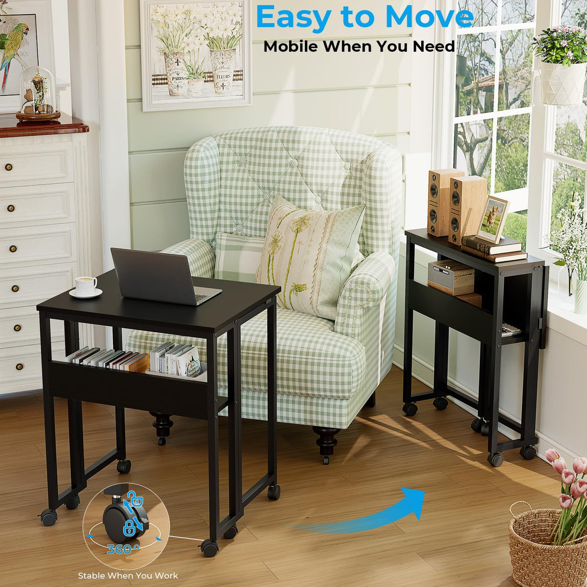 Folding Desk with Wheels X12194