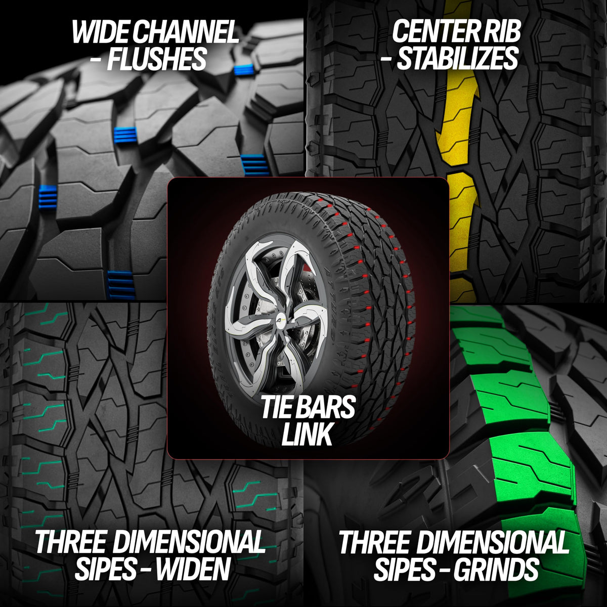 All-Terrain Off-Road Radial Tire 275/60R20 116T XL I19103