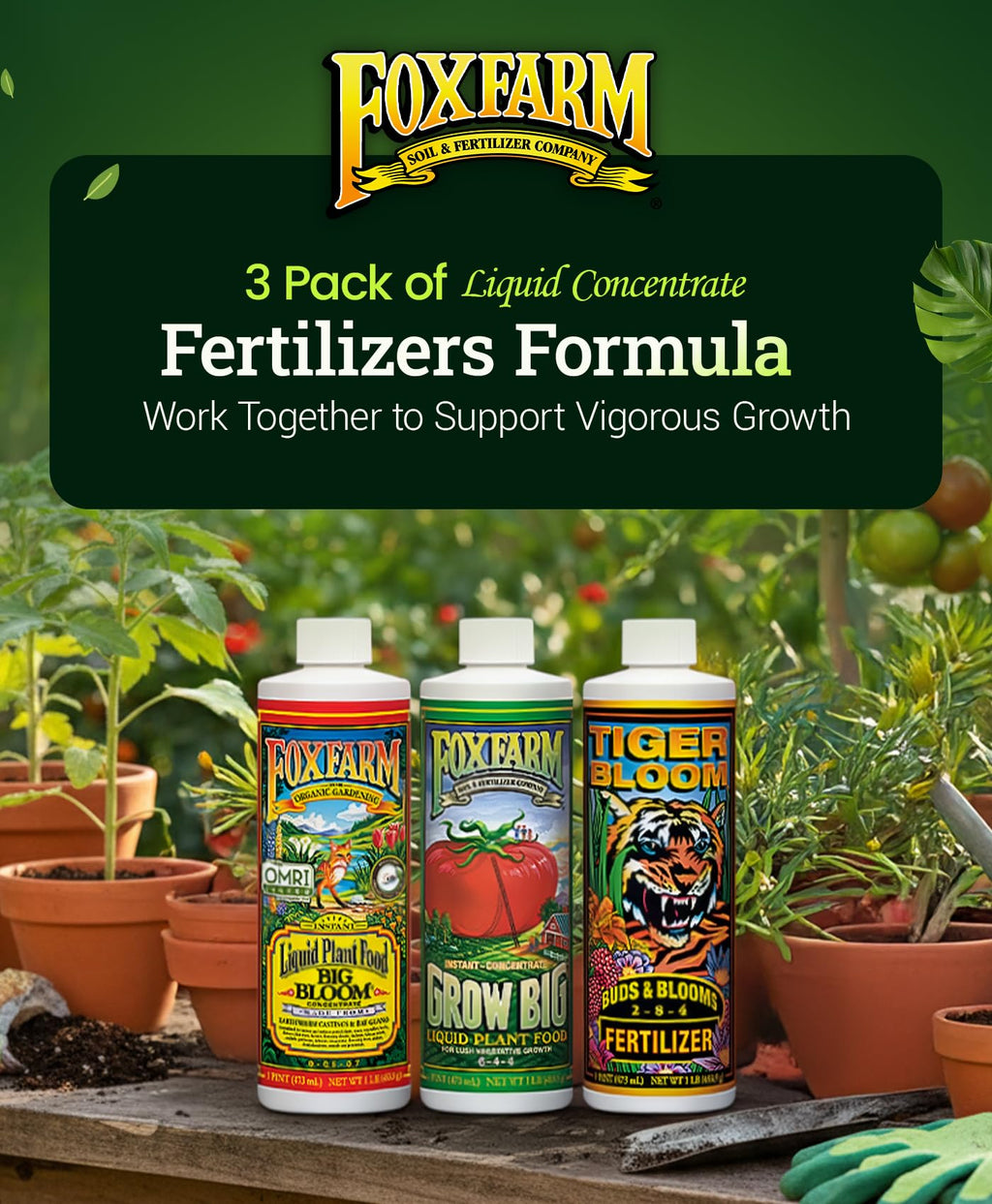 Liquid Fertilizer Trio Pack 3 Pint Bottles J322