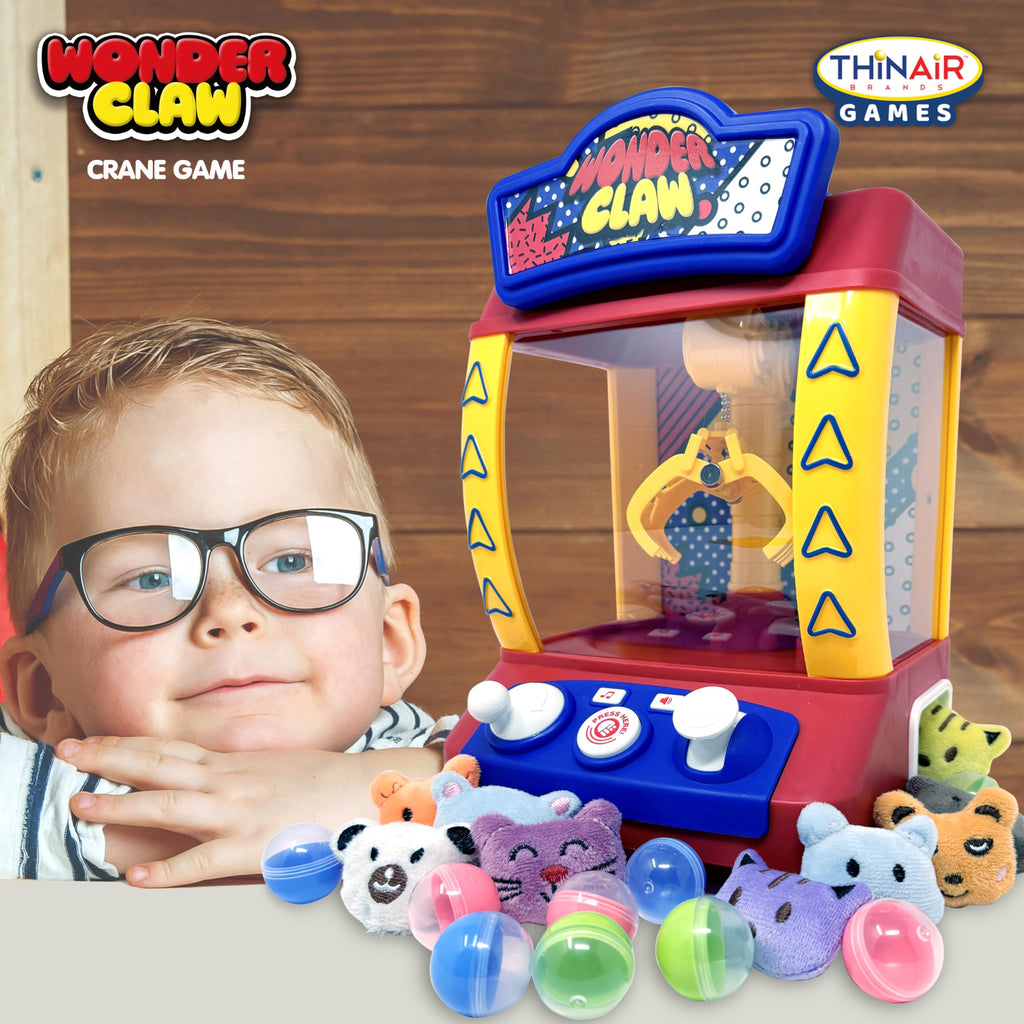 Claw Machine Crane Game with 9 Stuffed Animal Prizes and 9 Balls A34491