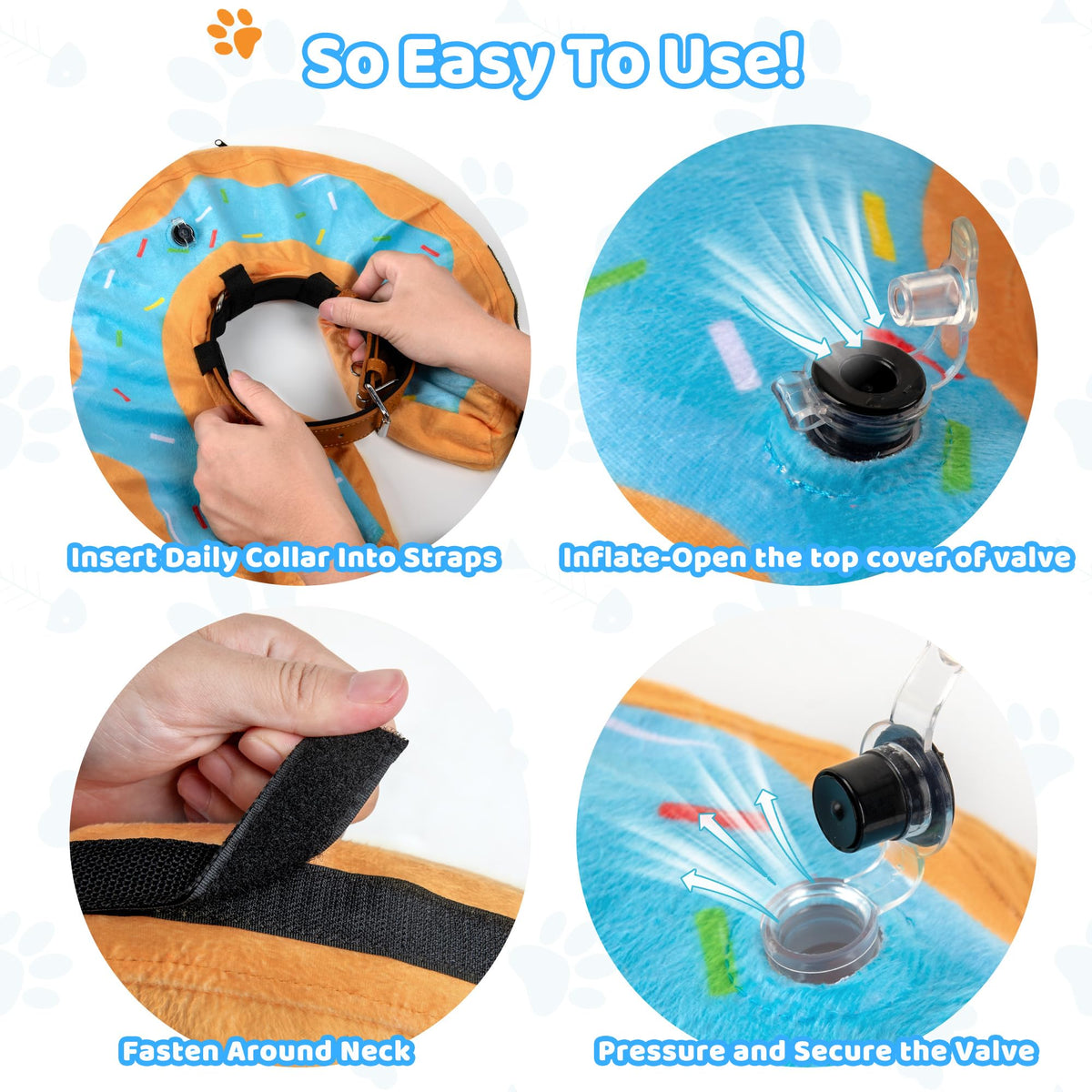 Inflatable Soft Dog Recovery Collar P86775