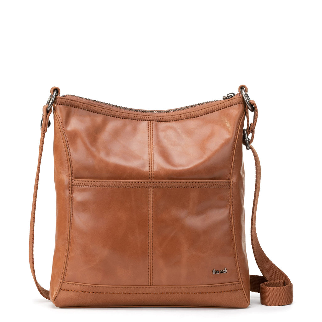 Leather Crossbody Purse with Zipper Closure M491