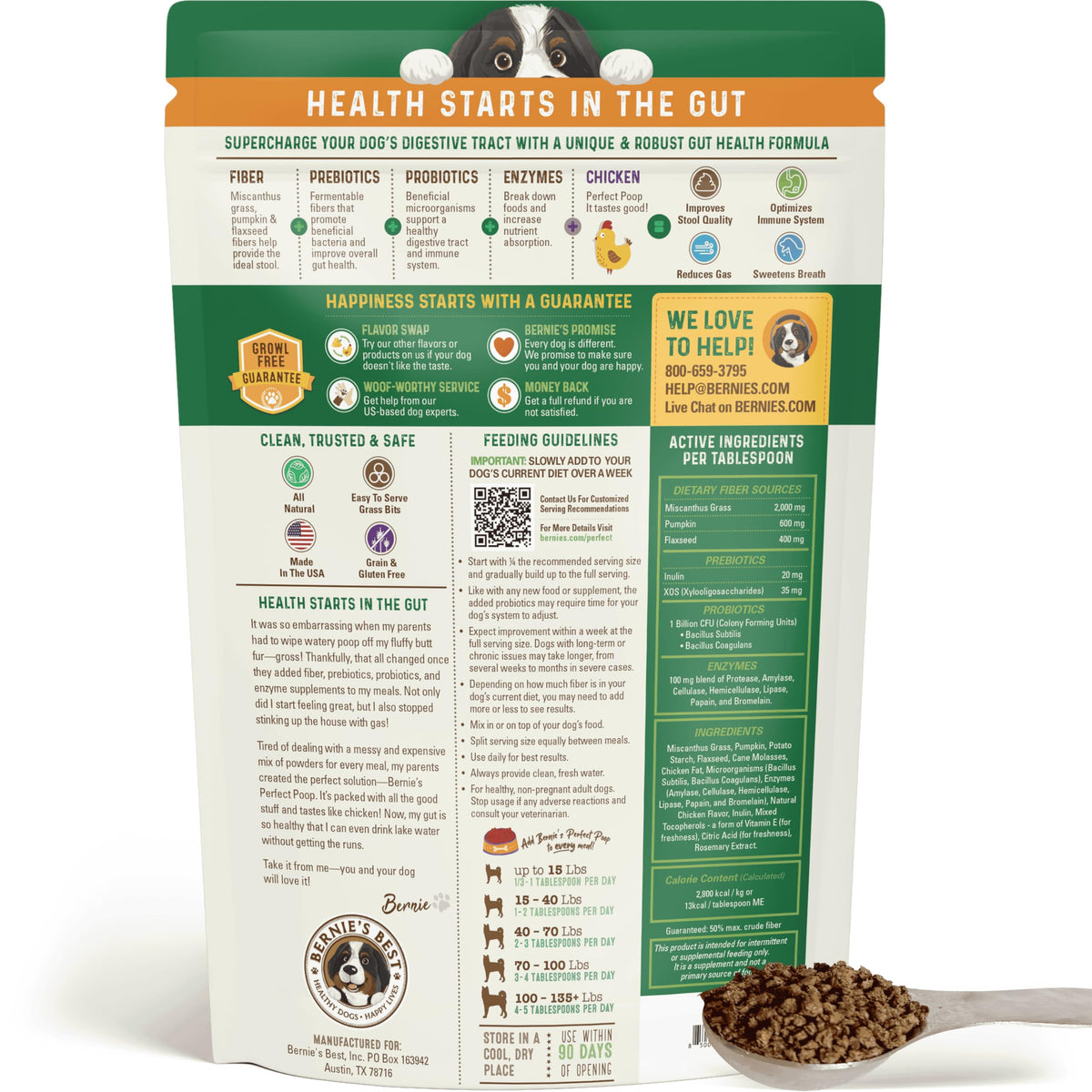 Dog Digestion Supplement, Chicken, 30 oz Z173244