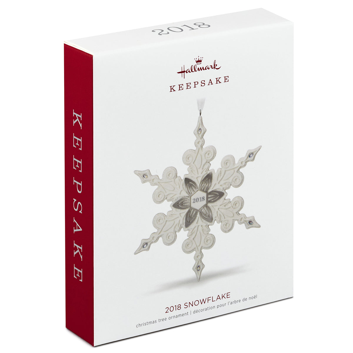 Porcelain Snowflake Christmas Ornament M187