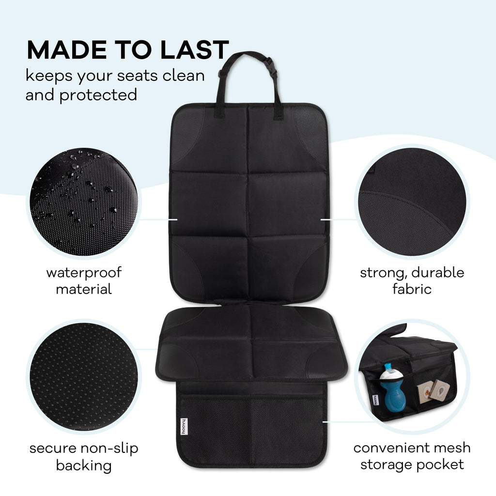 3-in-1 Baby Car Essentials Bundle, Sun Shades, Rear-Facing Mirror, and Seat Protector N9985