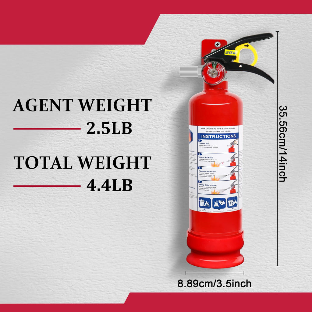 2.5lb Multi-Class Dry Powder Fire Extinguisher Z744