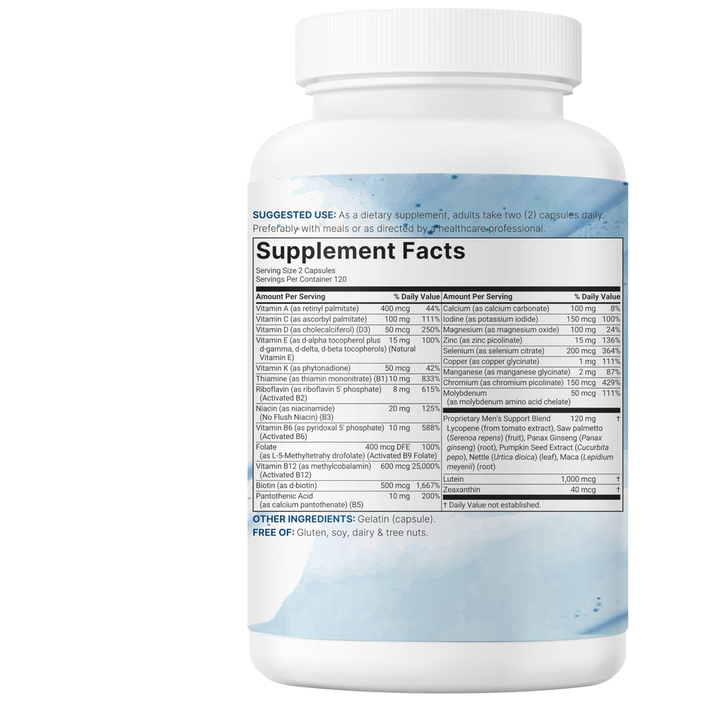 240 Capsules Multivitamin with B Complex & Methylfolate N15614