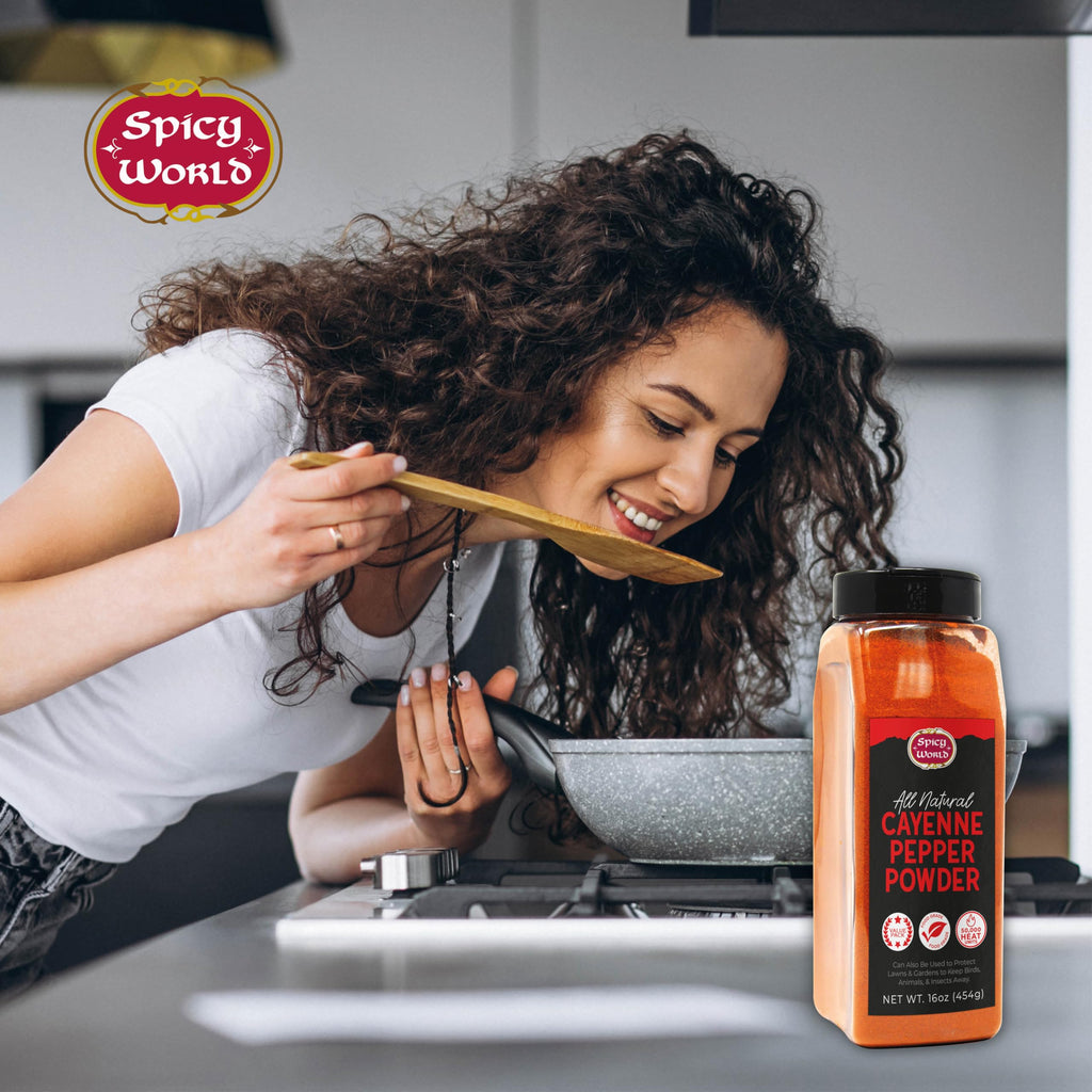 Cayenne Pepper Powder 16oz Jar 50,000 SHU Gluten Free P890