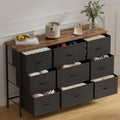 Black 9 Drawer Dresser C797