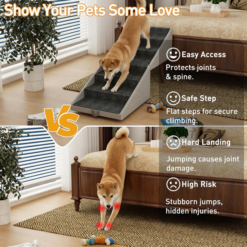 2-in-1 Foldable Dog Stairs and Ramp C95266