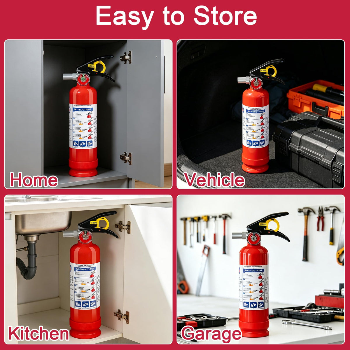 2.5lb Multi-Class Dry Powder Fire Extinguisher Z744