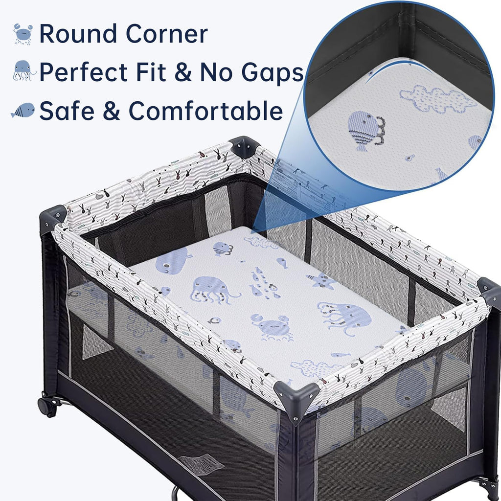 Dual Sided Memory Foam Pack and Play Mattress 38"x26" X9024