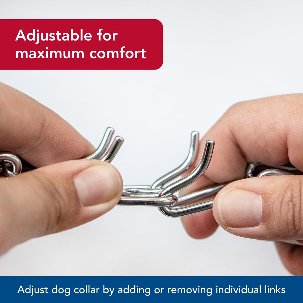 Steel Chrome Plated 3.0 mm Dog Prong Collar E468