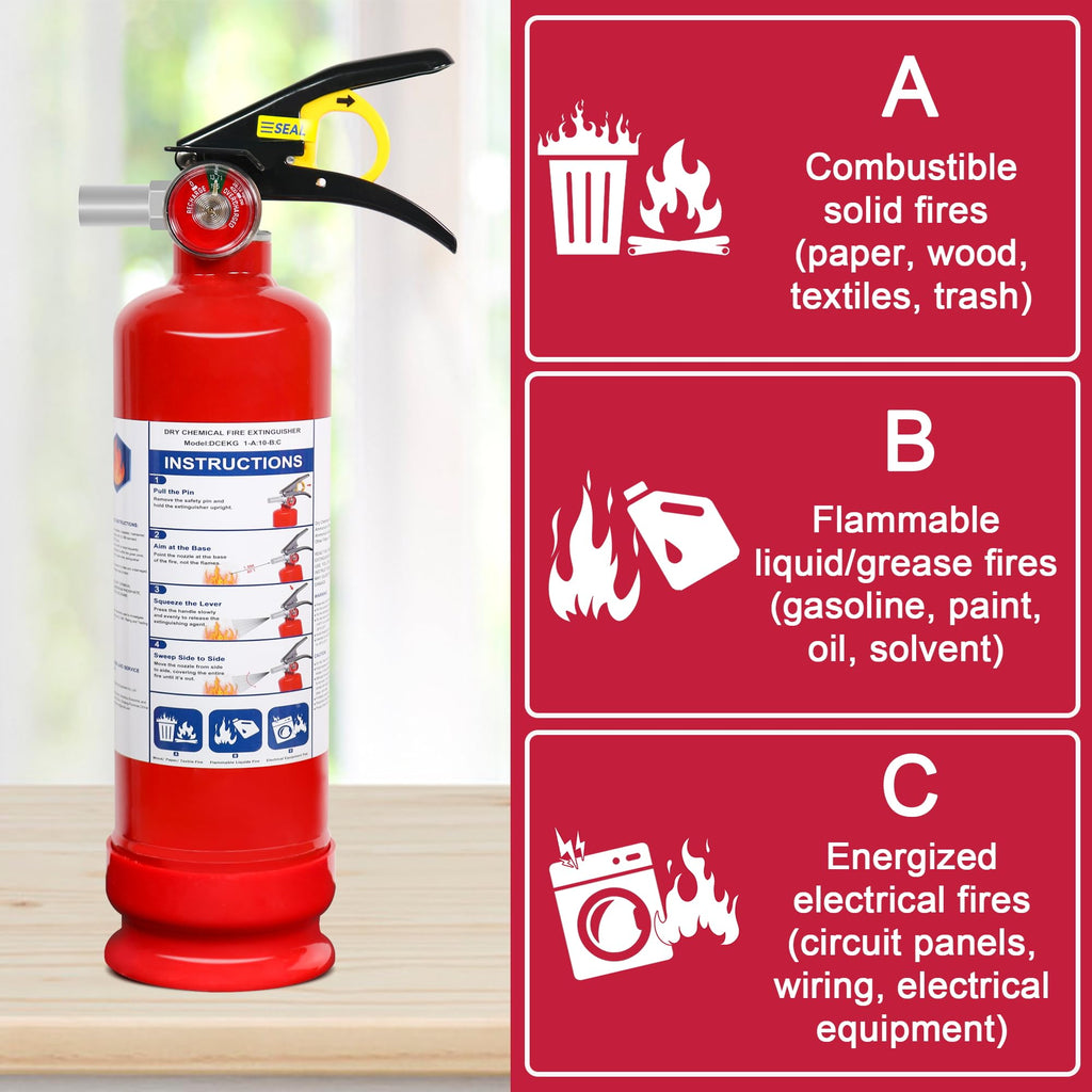 2.5lb Multi-Class Dry Powder Fire Extinguisher Z744
