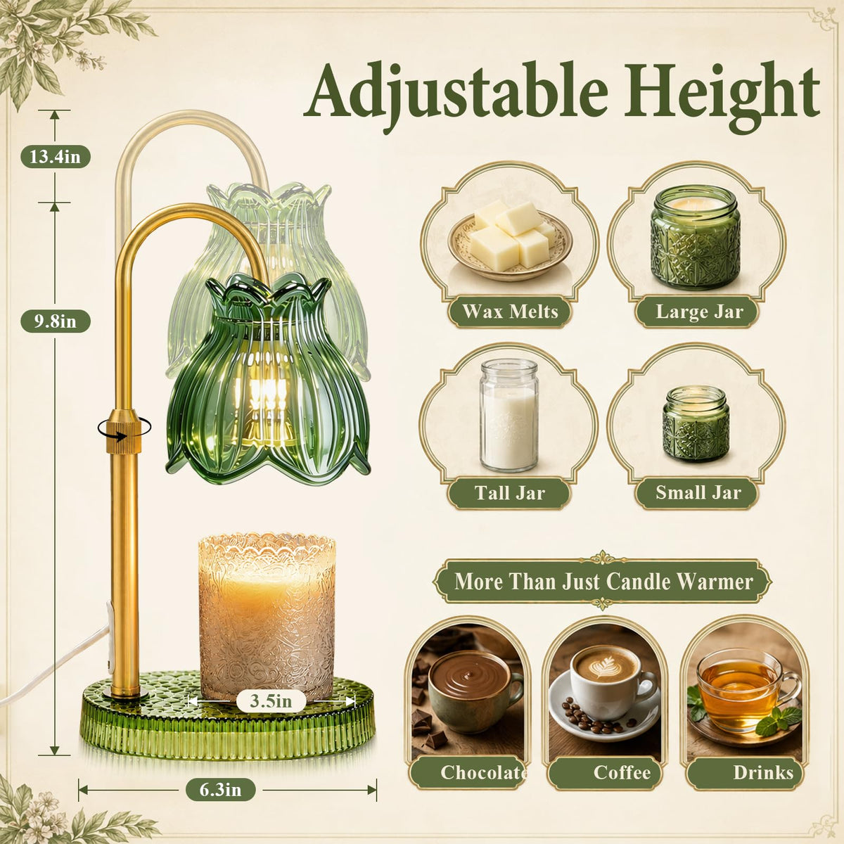 Candle Warmer Lamp with Timer Dimmer O1960