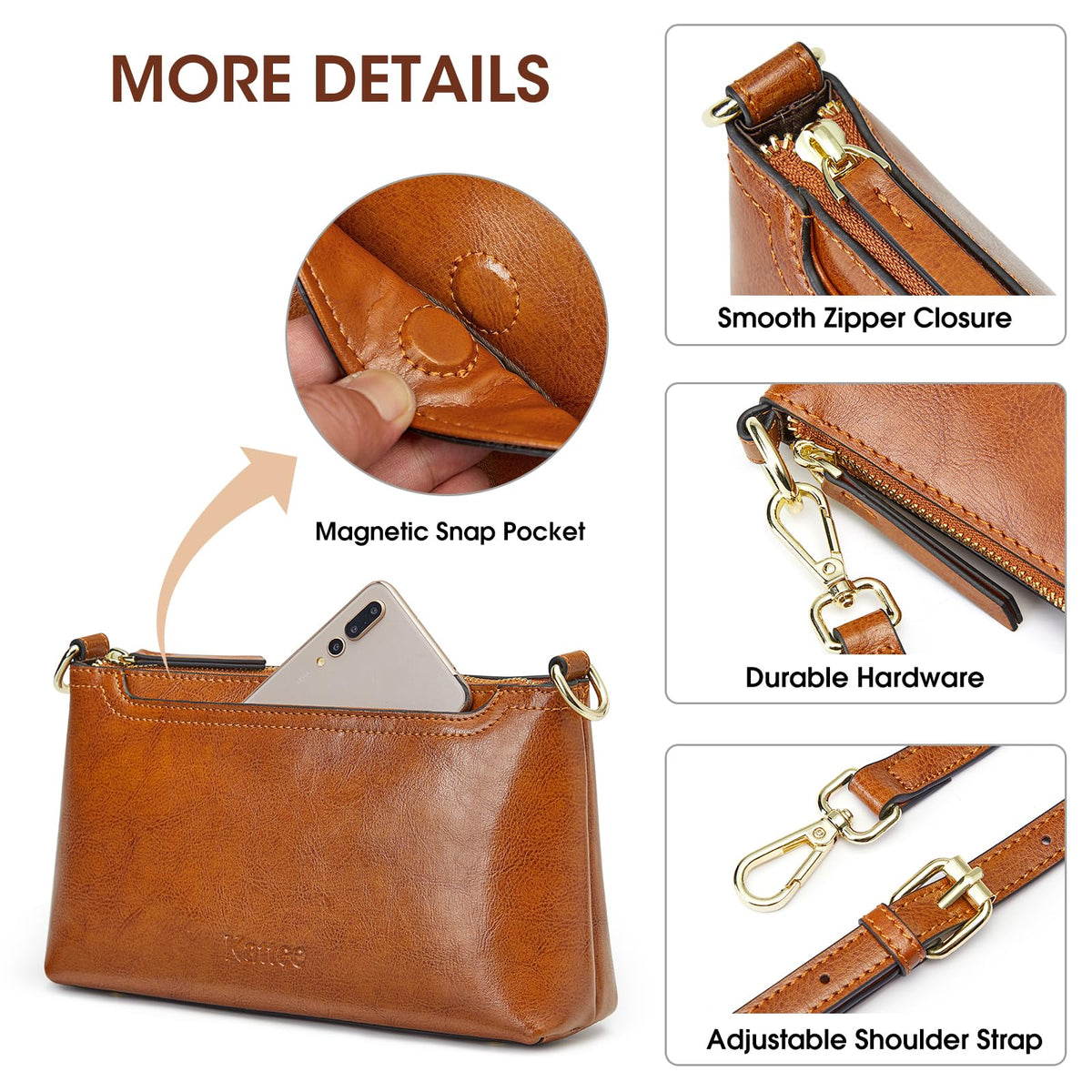 Genuine Leather Crossbody Bag R84601