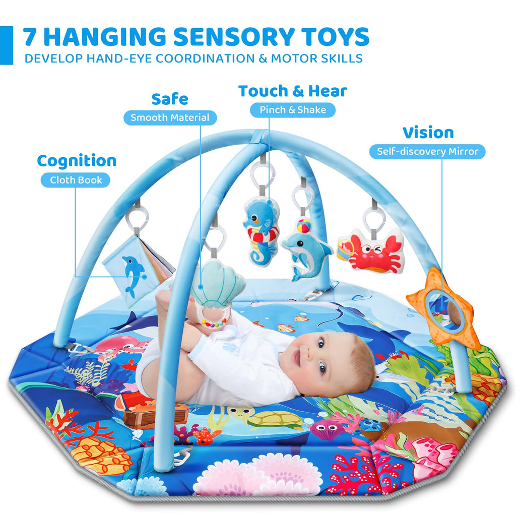 8-in-1 Washable Baby Gym Play Mat & Ball Pit H78518