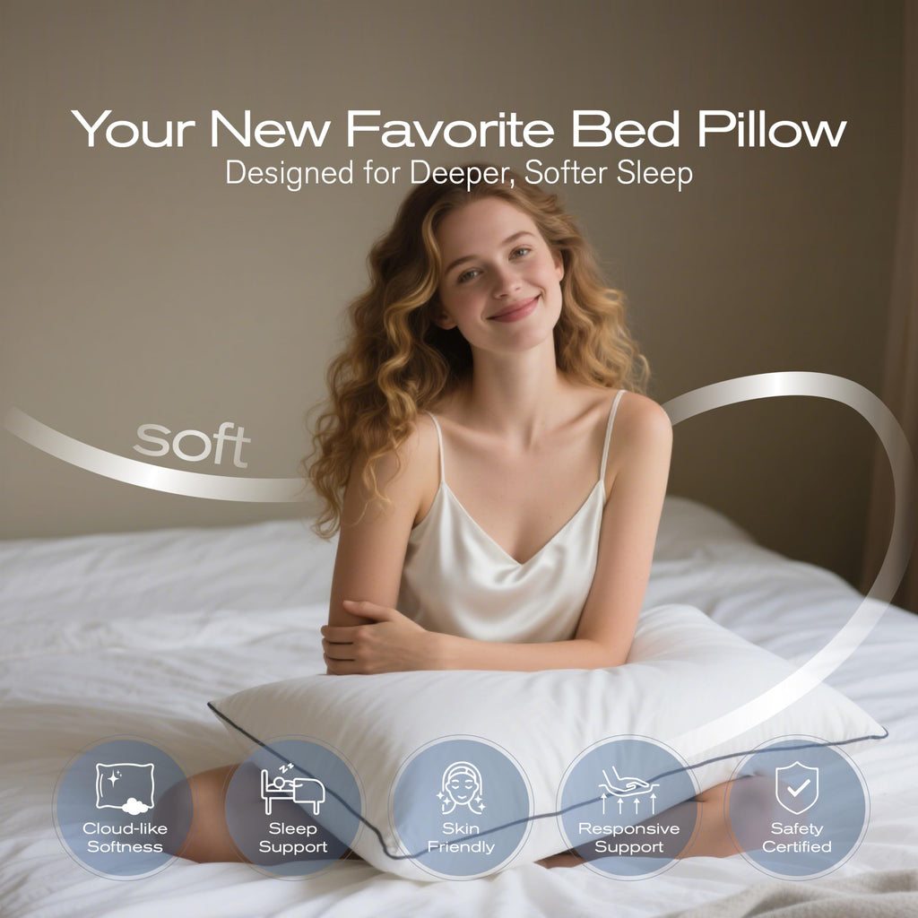 King Size Down Alternative Bed Pillows Set of 4 R1277