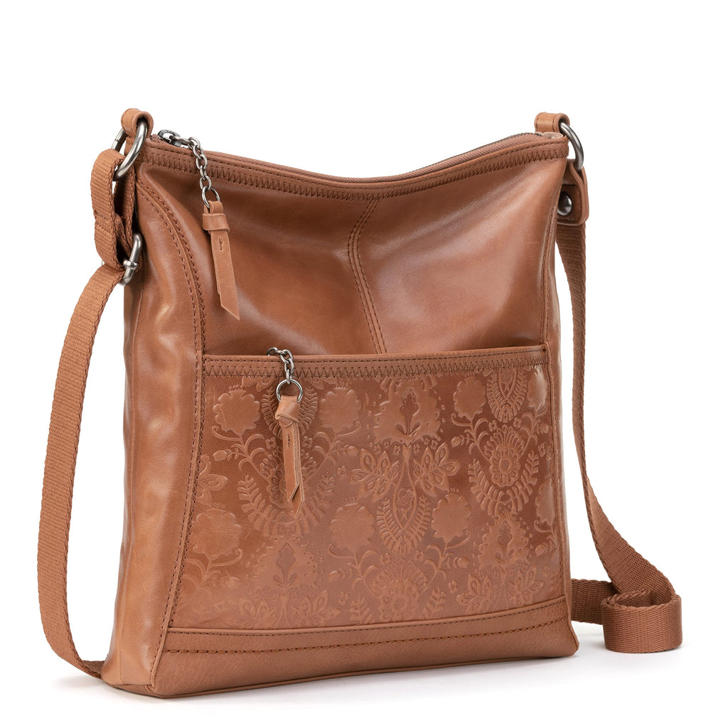 Leather Crossbody Purse with Zipper Closure M491