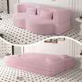 Pink Full Size Sherpa Futon Sofa Bed C467