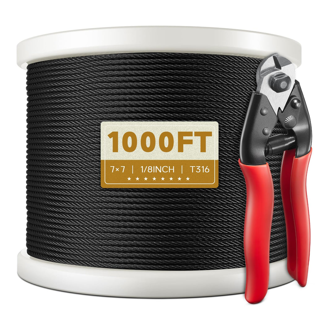Black Stainless Steel Cable H860048