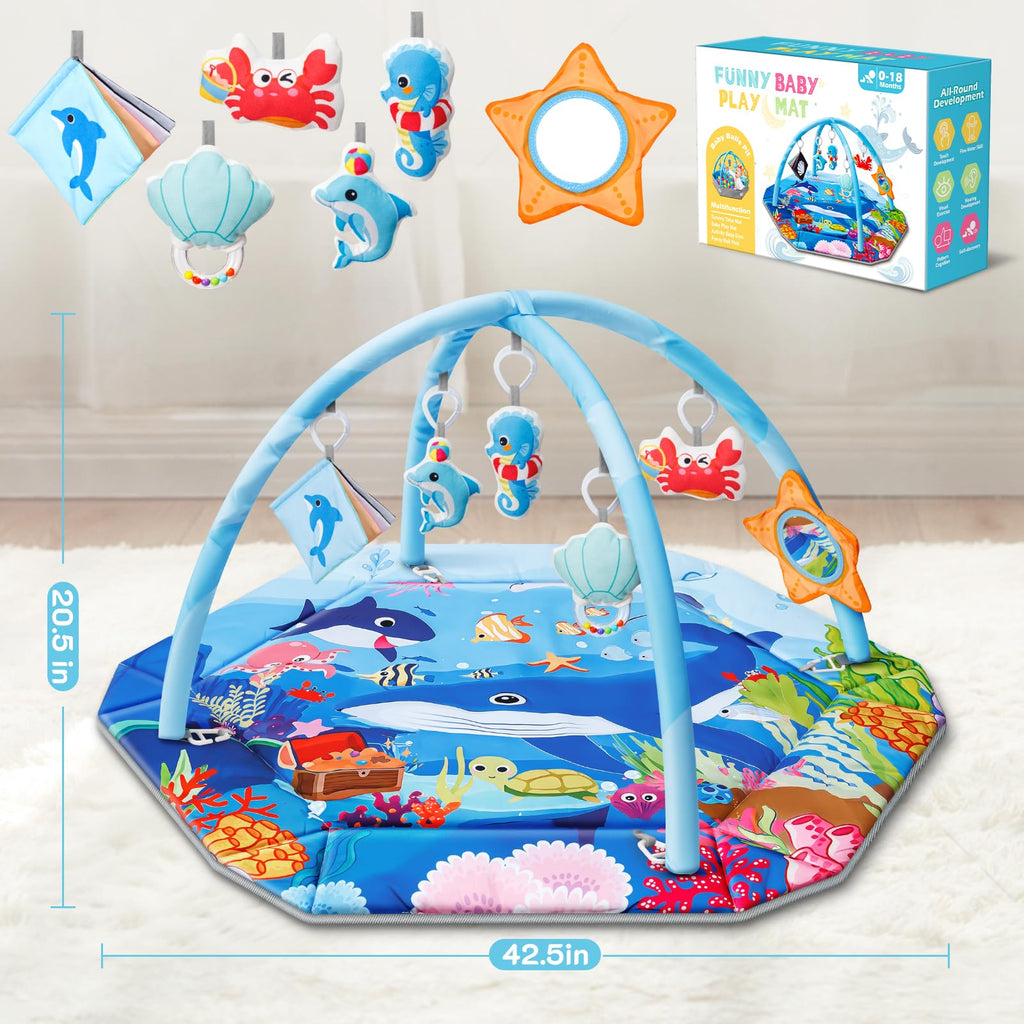 8-in-1 Washable Baby Gym Play Mat & Ball Pit H78518