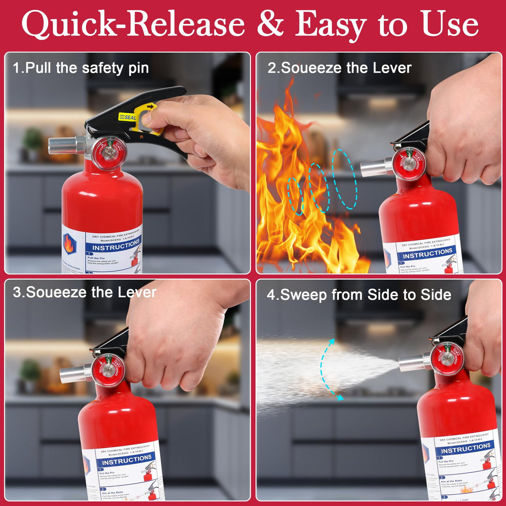 2.5lb Multi-Class Dry Powder Fire Extinguisher Z744