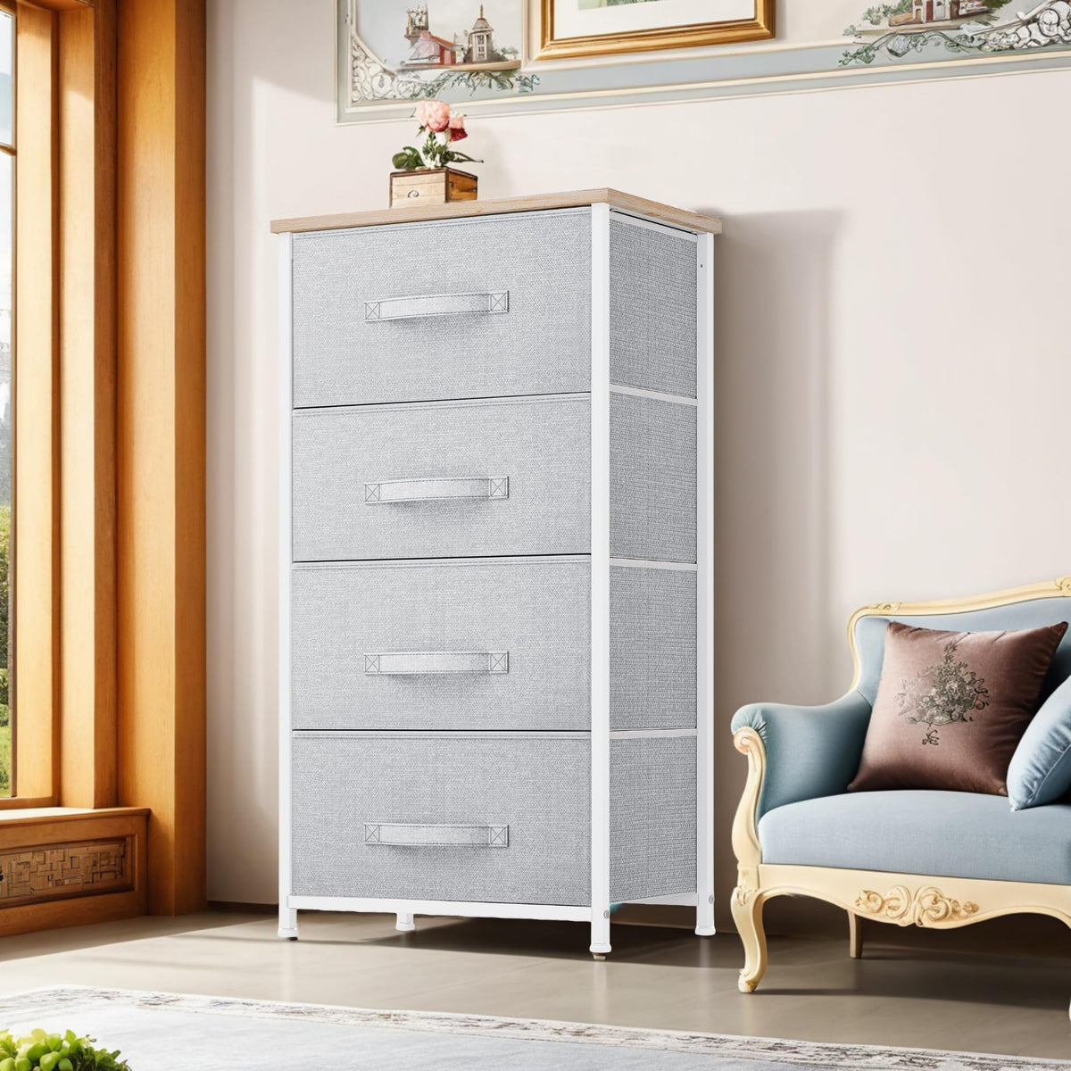 4 Drawer Fabric Storage Dresser O31272