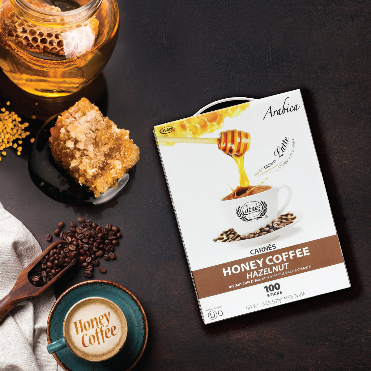 Hazelnut Instant Coffee With Honey, 2.65 Pounds Z35237