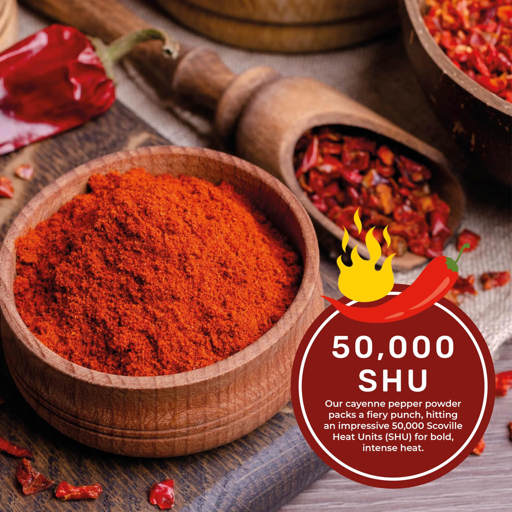 Cayenne Pepper Powder 16oz Jar 50,000 SHU Gluten Free P890