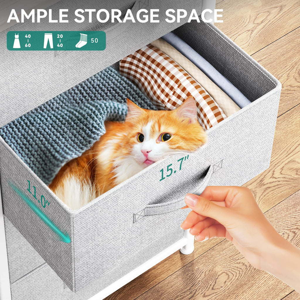 4 Drawer Fabric Storage Dresser O31272