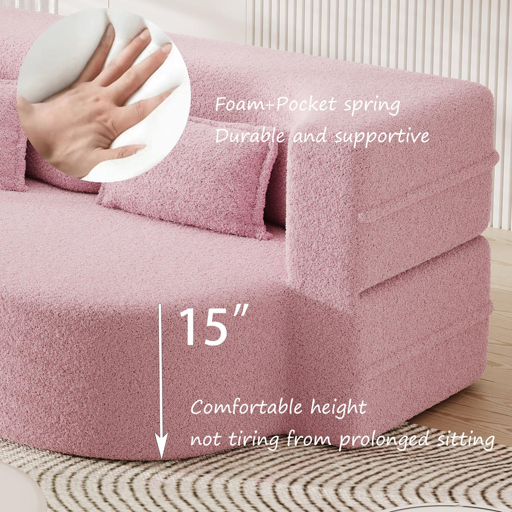 Dark Grey Convertible Futon Sofa Bed F269